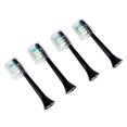 thumbnail image 1 of Cabezal de cepillo de dientes eléctrico Universal, cabezal de repuesto de cepillo de dientes negro para Soocare X3, 4 Uds., 1 of 8