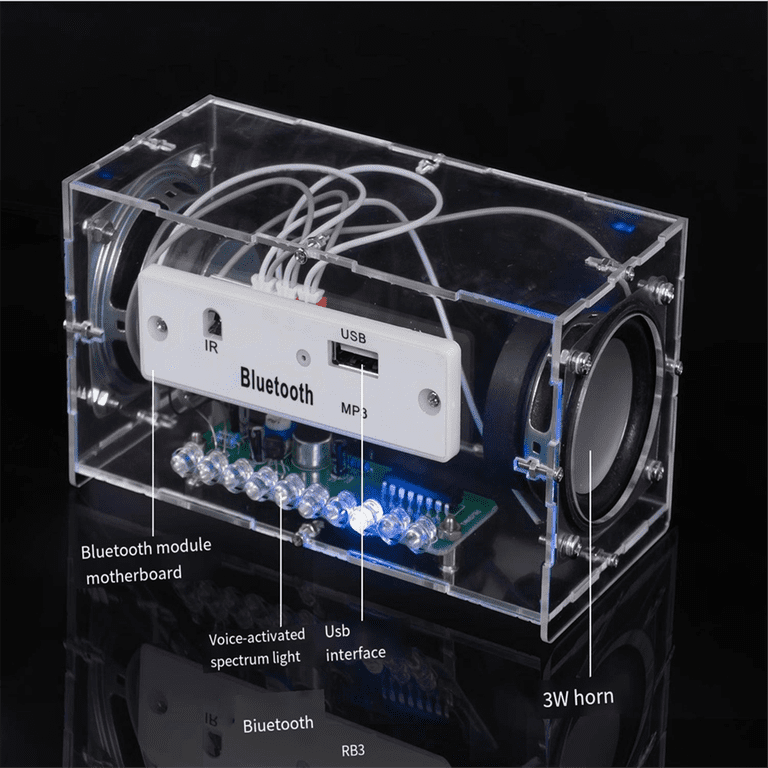 DIY Bluetooth Speaker Electronic Kit Two-Channel Multi-Functional