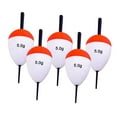 thumbnail image 2 of koolsoo 5 Pcs Flotteurs de Pêche Bouées Flotteurs en Mousse EVA pour Pompano Perche Pêche sur Roche 5g, 2 of 9