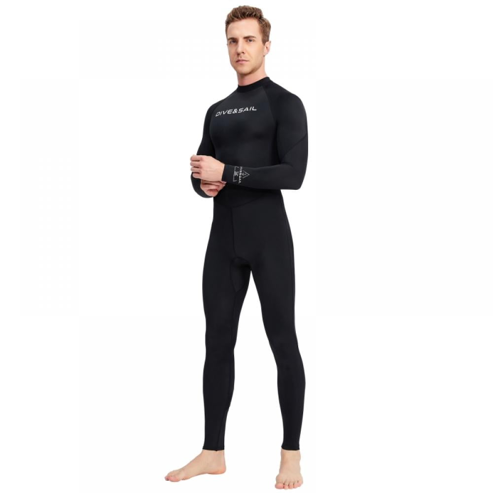 Wetsuits Men 3/2mm Neoprene Diving Surfing Swimming Full Suits in Cold Water Keep Warm Back Zip for Water Sports