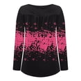 thumbnail image 4 of Womens Tunic Shirts Long Sleeve Open Button Loose Fit Pleated Blouse Tops, 4 of 6