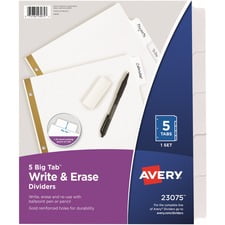 Avery AVE23075 Diviseur de Onglets