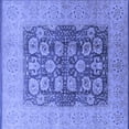 thumbnail image 1 of Ahgly Company Indoor Square Oriental Blue Traditional Area Rugs, 3' Square, 1 of 4