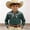 Army Green, variant on Boys' Western Cowboy Embroidered Shirt - Long Sleeve Button Down Floral Print Casual Top for Kids Youth (Ages 4-13 Years)