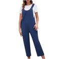 thumbnail image 1 of Moda mujer verano Casual Sexy manga corta Color sólido vendaje pantalones de pierna ancha monos Fridja alkflakhf36935, 1 of 4
