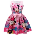 thumbnail image 5 of Vestido de princesa de Minnie Mouse para niños y niñas, ropa sin mangas, con lazo rosa, para fiesta de cumpleaños y Navidad, 2024, 5 of 5