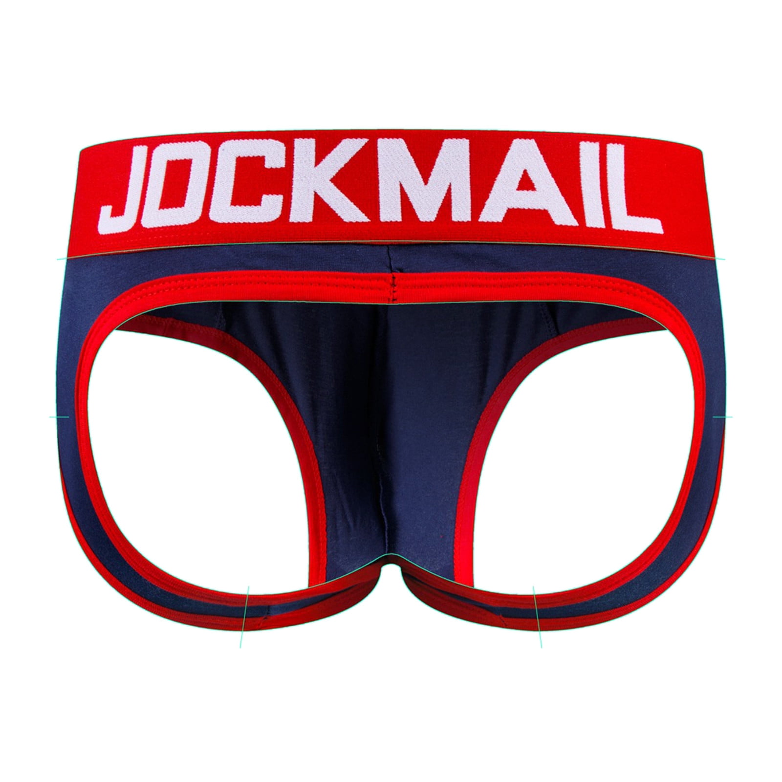 Qcmgmg Mens Thong Underwear Jockstrap Open Back Low Rise Royal Blue Athletic Supporter Cotton