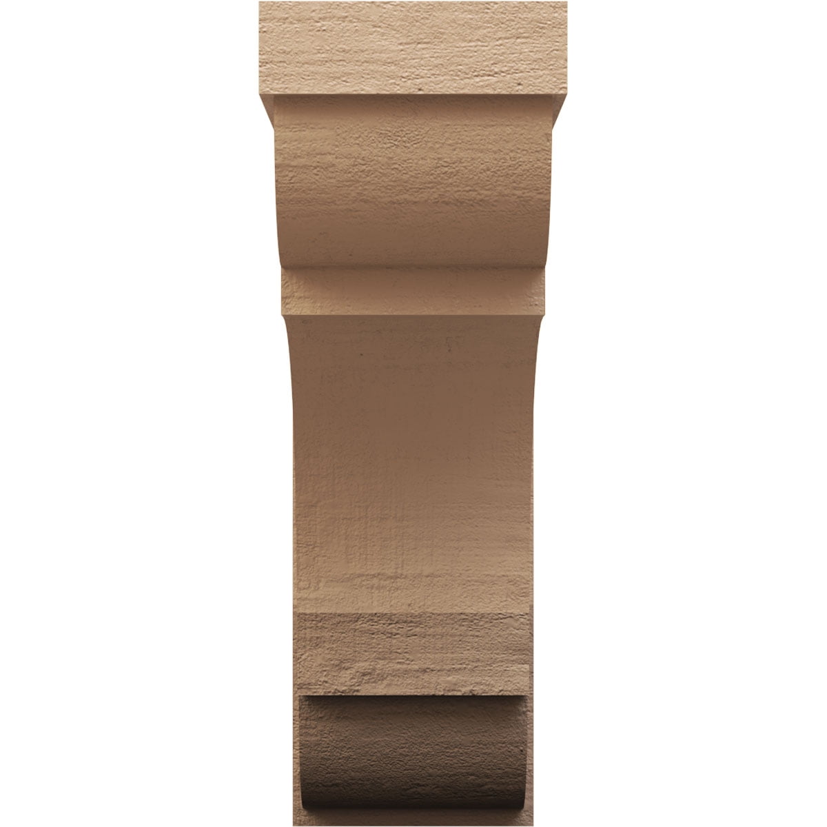 11"W x 22"D x 33"H Classic Bryant Rough Cedar Woodgrain TimberThane Corbel, Primed Tan