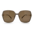 thumbnail image 5 of Womens Oversized Butterfly Rectangle Fashion Rhinestone Arm Sunglasses Grey - Brown, 5 of 7