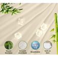 thumbnail image 2 of Royale Linens Bamboo Fitted Sheet Queen Only - Cooling Queen Size Fitted Sheets For Bed - Deep Pocket Upto 16" - Organic Viscose Derived from Bamboo - Breathable &Silky Bottom Sheet (60x80 Inch,Sand), 2 of 9