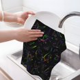 thumbnail image 6 of Kitchen Towels - Dinosaur colors Absorbent Quick Drying Dish Towels for Kitchen Drying, Cute Funny Soft Hand Towels for Kitchen Decor with Lanyard, 6 of 7