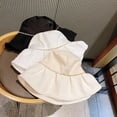 thumbnail image 5 of LinYooLi Big Brim Fisherman Hat Women's Spring and Summer Shopping Sunscreen Sunshade Pearl Foldable Sun Hat, 5 of 5