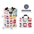 thumbnail image 2 of Yayeee Freestanding Laundry Hamper with Handle Collapsible Large Storage Basket for Clothes, Colorful Jam, 2 of 7