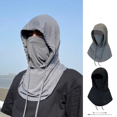 thumbnail image 3 of New Summer Breathable Protect Neck Anti-UV Outdoor Sun Cap Sunscreen Mask Full Face Cover DARK GREY, 3 of 7