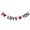 A, variant on Felt Heart Garland Banner, 8.2 Ft Felt Heart Garland, Pre-Strung Valentine's Day Heart Hanging Decorations for Anniversary Wedding Engagement Party Home Office Wall Decorations Supplies