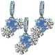 thumbnail image 1 of Charm navidad copos hielo plata XmasHeart02 3Pzas Plata S925 Chapa Colgante Fijo Corazón/Copos Plata/Azul Caja Blanca 4x, 1 of 3