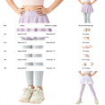 thumbnail image 4 of CPNG Girls Skirted Leggings Stretchy Athletic Workout Dance Tennis Yoga Leggings with Ruffle Skirt Daily Tights for Girls, 4 of 7