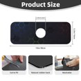thumbnail image 2 of Sikiie Modern Hexagonal Neon Grid Splash Guard for Sink Faucet-1 PC Super Absorbent Fast Drying Mat Sink Gadgets-Splash Guard for Kitchen, Sink Mat, 2 of 7