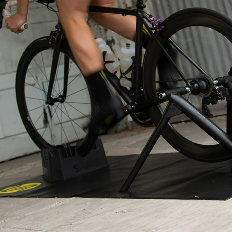 Saris Bike Trainer Mat Climbing Riser Block Towel Accessory Kit Black Walmart