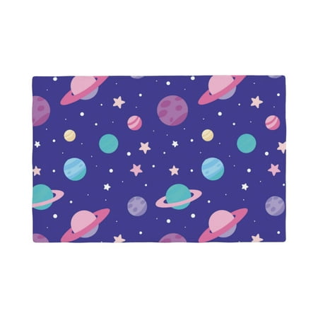 

Placemats Set of 4 Space Heat Resistant Non - Slip Place mats Waterproof table mat for Kitchen Dining-6片装