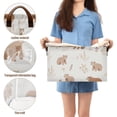 thumbnail image 5 of Yayeee Foldable Storage Basket for Shelves with Handles Waterproof Cloth Bins, Gray Bears, 5 of 7