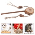 thumbnail image 2 of Shisuyan 3 Pcs Rattle-drum Shape Cat Flirting Sticks Cat Teaser Toys Teeth Grinding Toys, 2 of 8