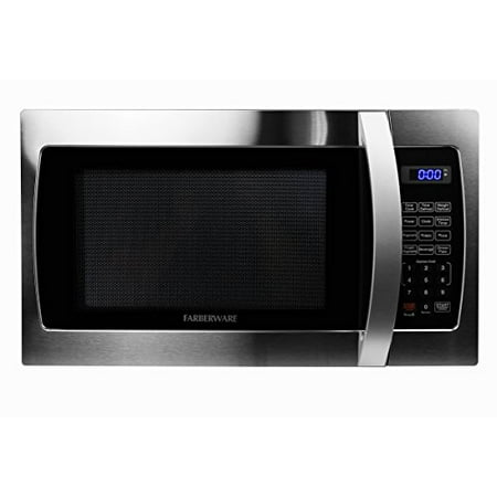 Farberware FMWO13AHTBKE Professional 1000W Microwave Oven, 1.3 cu. ft., Stainless Steel