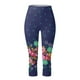 thumbnail image 4 of Pantalones Largos de Yoga Para Mujer Cintura Elástica de Moda Yoga Deporte Pantalones Con Estampado Floral Leggings Pantalones Recortados Odeerbi ODB-4, 4 of 5