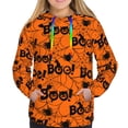 thumbnail image 4 of Hoodies for Women - spider web halloween Comfrt Colour Drawstring Women'S Fashion Hoodies & Sweatshirts, Fall Outfits Clothes for Women 2024 Pullover with Kangaroo Pocket, 4 of 7
