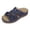 Navy, variant on HNMKIU Women Sandals Comfortable Women's Slides with Floral Hollow Out Design for Daily Leisure Thick Sole Open Toe Footwear for Casual Outfits Summer Shoes Beige,5.5