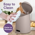 thumbnail image 6 of Superio Small Trash Can with Lid 3 Liter Taupe, 6 of 9