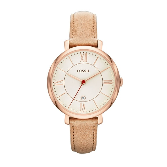 Fossil Women's Jacqueline Three-Hand Leather Band Watch