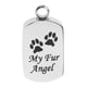 thumbnail image 2 of 4x Colgante de de cineraria cineraria cineraria de cremación con etiqueta de perro de material acero inoxidable plateado, pata de mascota para perro Sunnimix Colgante conmemorativo de mascota, 2 of 8