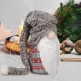 thumbnail image 5 of D-FantiX Christmas Gnome Plush 13 Inch Large Swedish Tomte Gnome Ornaments with Long Hat Holiday Scandinavian Christmas Decorations for Home (Grey, Nose Without Light), 5 of 7