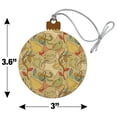 thumbnail image 6 of Rainbow Christmas Love Pattern Wood Christmas Tree Holiday Ornament, 6 of 7
