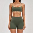 thumbnail image 2 of Two Piece Casual Workout Sets for Women Athletic 2 Piece Summer Outfits Lounge Matching Sets Clothing,Fitness(Green,L), 2 of 8