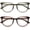 Transparent Green & Tea, variant on 2 Pack Blue Light Blocking Glasses Women Men Round Frame Computer Laptop Office Gaming