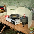 thumbnail image 6 of YASONIC Folding Gas Stove Windshield Camping BBQ Burner Windscreen Aluminum for Camping, 6 of 9