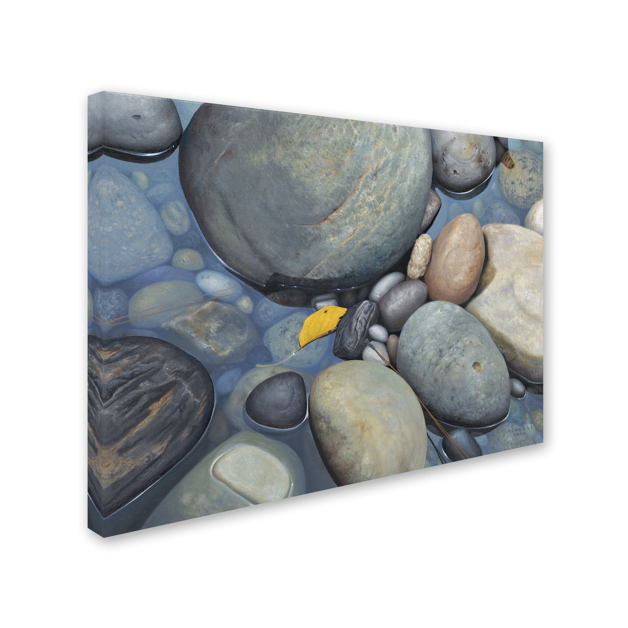 Trademark Fine Art "Reflections on a Gray Day" Canvas Art by Stephen Stavast