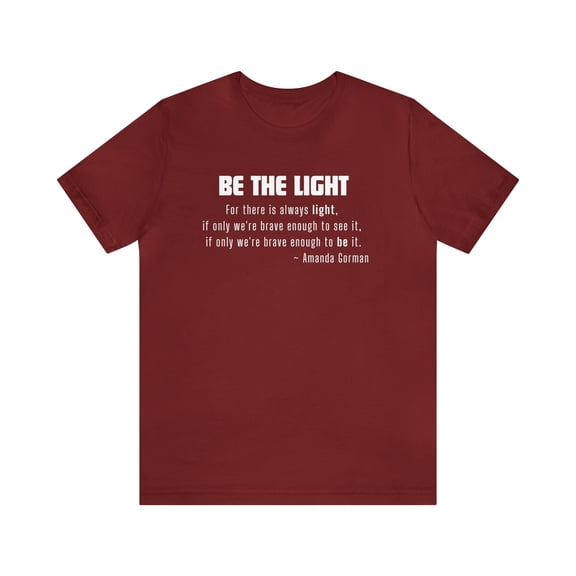 Be the Light Unisex Jersey Short Sleeve Tee