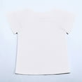 thumbnail image 4 of Girls Tops,Girls' T Shirts Wavy Sleeves Summer Crew Neck Short Sleeve Tops Casual Fashion Plain T Shirt for Girls(Color:White,Size:S), 4 of 8