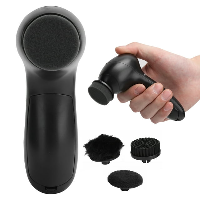 Kit De Lustrado De Zapatos Para Hombres, Con Cepillo De Repuesto Adicional, Fácil De Usar, Amplio Rango De Uso, Pulidor Eléctrico Para Zapatos, Sofá, Bolsos