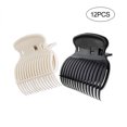 thumbnail image 4 of M Buder 12pcs Hair Rollers Clip Hot Roller Clips Replacement Hair Curler Claw Clips for Small Medium Large Jumbo Heated Rollers, Hair Perm Insulation Clip for Styling, Random Color, 7.87 in, 4 of 6
