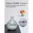 thumbnail image 6 of Serene Spaces Living 7" Tall Gray Glass Bulb Vase, Pack of 8, 6 of 6