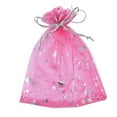 thumbnail image 1 of DEBGFS 50PCS Christmas Drawstring Gift Bags Transparent  Stocking Bags for Candy Cookie Chocolate  White,red, 1 of 8
