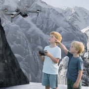 SUNNYBAY Drone with Camera for Adults 4K, Foldable FPV Quadcopter, Brushless Motor, Under 249 g, Optical Flow LED Night-Light, Smart Selfie Mode
