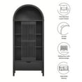 thumbnail image 4 of Storage Display Cabinet , Black, Wood, Living Dining Room Kitchen Cafe Bistro Hospitality Restaurant, Modern Contemporary, HB37742, 4 of 10