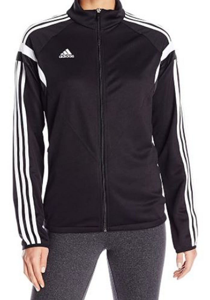 Adidas Women's Condivo Training Jacket Warm-Up Zip Soccer (BLACK, L) Walmart.com