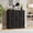 Black, variant on Vividwood Kitchen Buffet Storage Cabinet with Doors and Adjustable Shelves, Sideboard Storage Cabinet for Entryway, Living Room, Dining Room (White)