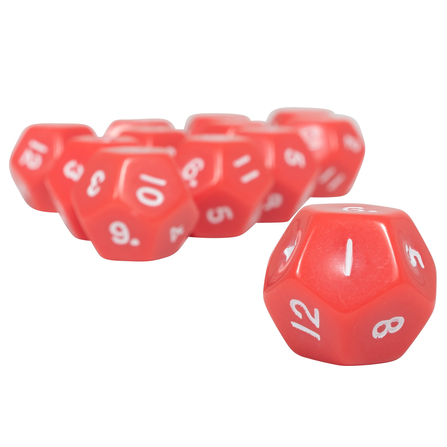 Learning Advantage 12-Sided Polyhedra Dice, 12 Per Pack, 3 Packs